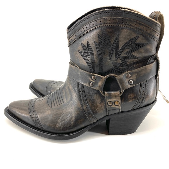 Dingo Gummy Bear Leather Ankle Booties - Picture 2 of 11